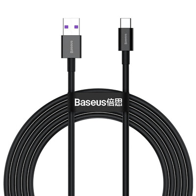 [RETURNED ITEM] Baseus Superior USB Cable - USB Type C 66 W (11 V / 6 A) Huawei SuperCharge SCP 2 m black (CATYS-A01)