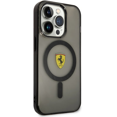 Ferrari FEHMP14LUKK iPhone 14 Pro 6.1" black/black hardcase Translucent Magsafe