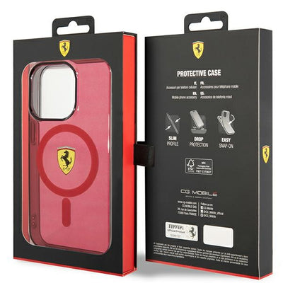 Ferrari FEHMP14LUKR iPhone 14 Pro 6.1" red/red hardcase Translucent Magsafe