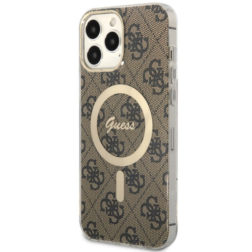 Guess GUHMP13XH4STW iPhone 13 Pro Max 6.7" brown/brown hardcase 4G MagSafe