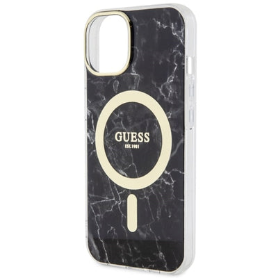 Guess GUHMP14MPCUMAK iPhone 14 Plus 6.7" black/black hardcase Marble MagSafe