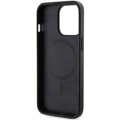 Guess GUHMP13LP4RPSK iPhone 13 Pro / 13 6.1" black/black hardcase 4G Printed Stripes MagSafe