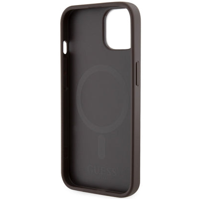 Guess GUHMP14MHGCFSEW iPhone 14 Plus 6.7" brown/brown hard case GCube Stripes MagSafe
