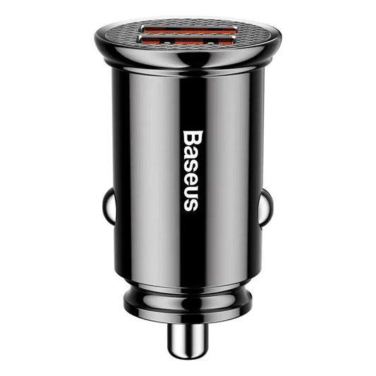 Baseus Circular 2xUSB QC3.0 5A 30W car charger (black) - Product Image 2