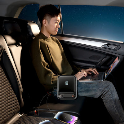 Jump starter Baseus Super Energy Ultra 3000A with power bank 26800 mAh - black