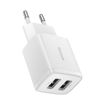 [RETURNED ITEM] Baseus Compact charger 2x USB 10.5W white (CCXJ010202)