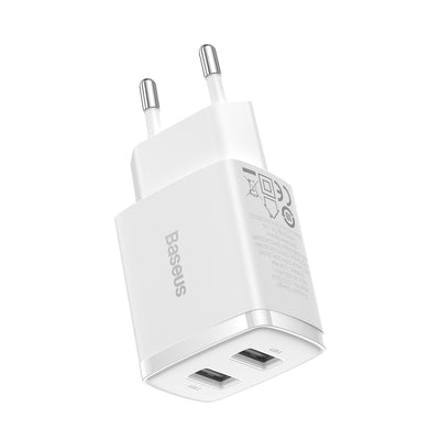 [RETURNED ITEM] Baseus Compact charger 2x USB 10.5W white (CCXJ010202)