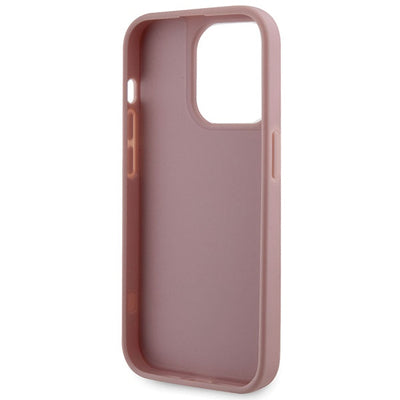 Guess GUHCP14LHDGTPP iPhone 14 Pro 6.1" pink/pink hardcase Rhinestone Triangle