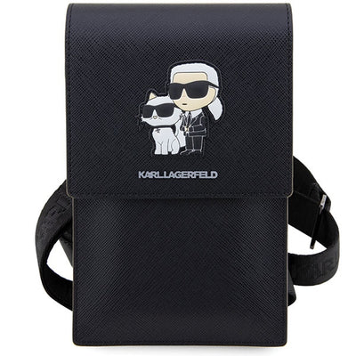Karl Lagerfeld Handbag KLWBSAKCPMK black/black Saffiano Karl & Choupette