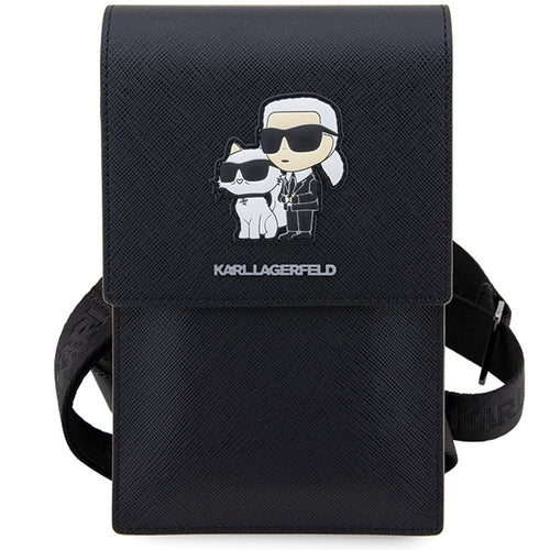 Karl Lagerfeld Handbag KLWBSAKCPMK black/black Saffiano Karl & Choupette