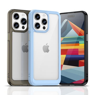 iPhone 15 Pro Max Outer Space Reinforced Case with Flexible Frame - Black — Hurtel