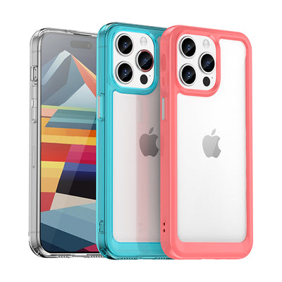 iPhone 15 Pro Max Outer Space Reinforced Case with Flexible Frame - Black — Hurtel
