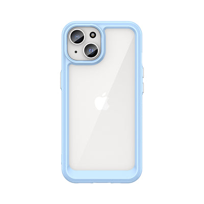 iPhone 15 Plus Outer Space Reinforced Case with Flexible Frame - Blue — Hurtel