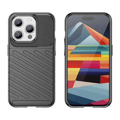 Armored iPhone 15 Pro Thunder Case - blue — Hurtel