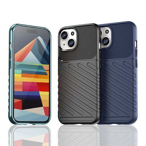 Armored iPhone 15 Thunder Case - blue — Hurtel