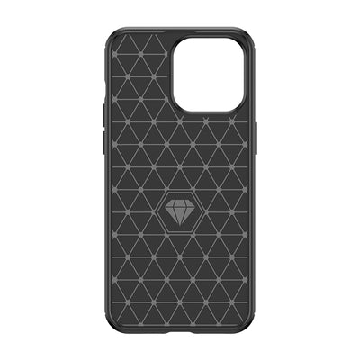 Flexible carbon pattern case for iPhone 15 Pro Carbon Case - blue — Hurtel