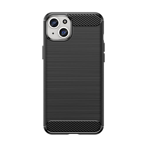 Flexible carbon pattern case for iPhone 15 Plus Carbon Case - black — Hurtel