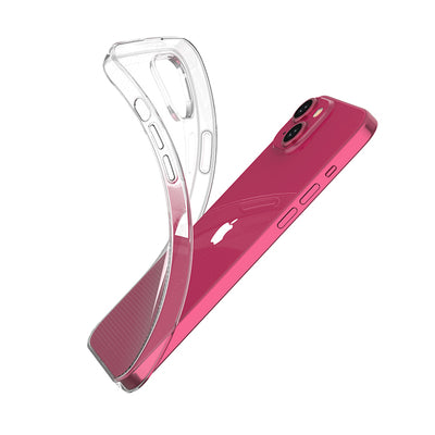 iPhone 15 Plus case from the Ultra Clear series in transparent color — Hurtel