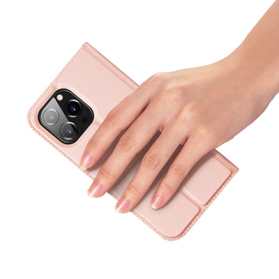 Dux Ducis Skin Pro Wallet Case for iPhone 15 Pro Max - Pink