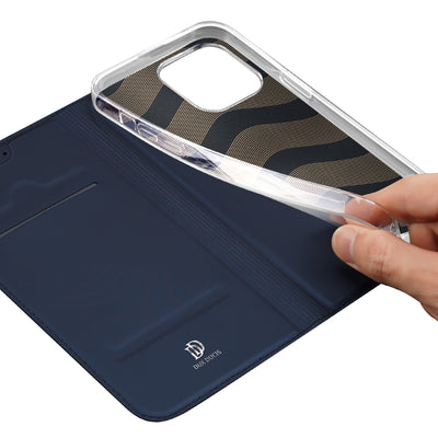 Dux Ducis Skin Pro Wallet Case for iPhone 15 Pro Max - Blue