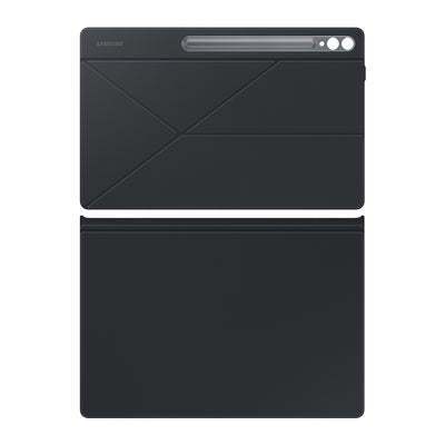 Flip case with stand for Samsung Galaxy Tab S9 Ultra Smart Book Cover - white