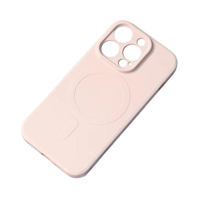 MagSafe compatible silicone case for iPhone 15 Pro Max Silicone Case - cream — Hurtel