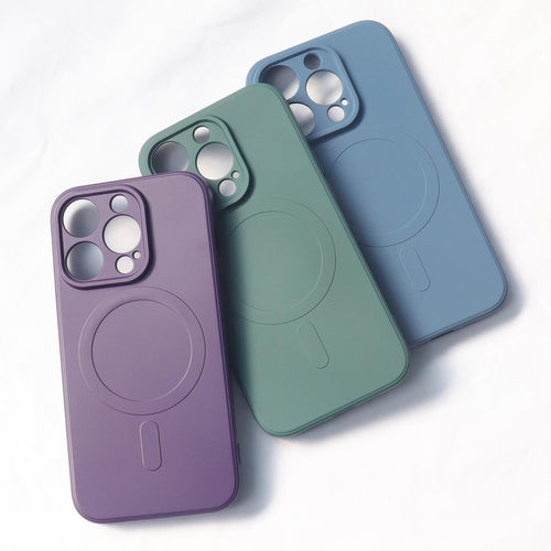 MagSafe compatible silicone case for iPhone 15 Pro Max Silicone Case - cream — Hurtel