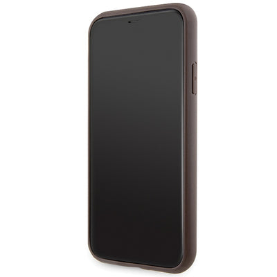 Guess GUHCN61P4SNW iPhone 11 / Xr brown/brown hardcase 4G Stripe