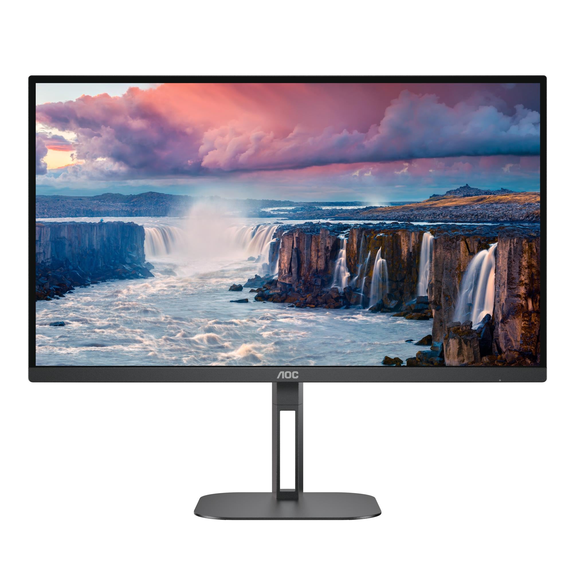 LCD Monitor AOC 27" Panel VA 2560x1440 16:9 75 Hz Matte 4 ms Speakers Swivel Pivot Height adjustable Tilt Colour Black Q27V5N/BK
