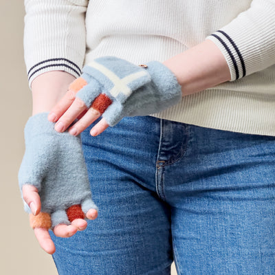 Women's/children's winter telephone gloves - blue — Hurtel