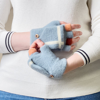 Women's/children's winter telephone gloves - blue — Hurtel