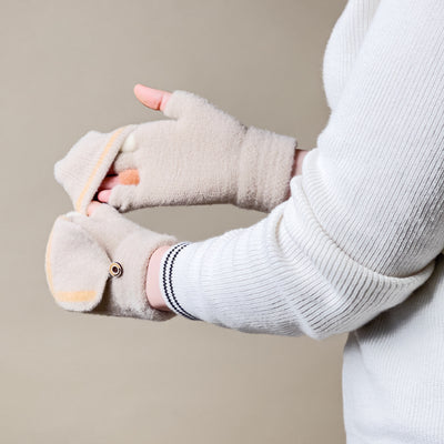 Women's/children's winter phone gloves - white — Hurtel