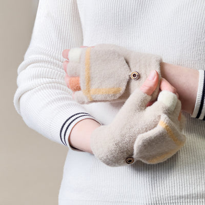 Women's/children's winter phone gloves - white — Hurtel