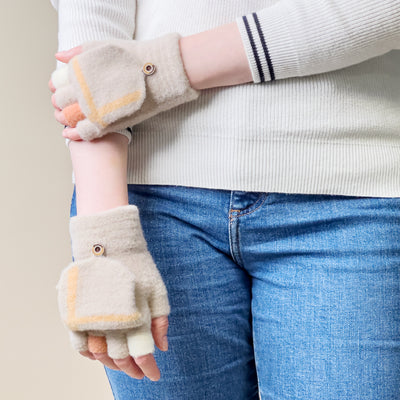 Women's/children's winter phone gloves - white — Hurtel