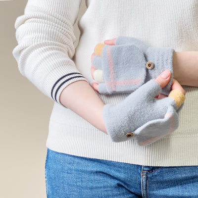 Women's/children's winter phone gloves - gray — Hurtel