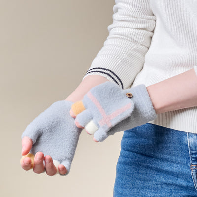 Women's/children's winter phone gloves - gray — Hurtel