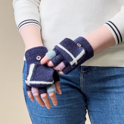 Women's/children's winter phone gloves - black — Hurtel