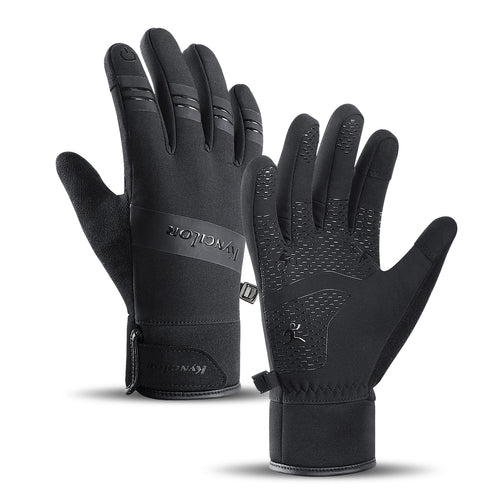 Insulated sports phone gloves (size XL) - black — Hurtel