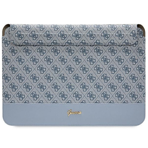 Guess 4G Stripe Metal Logo case for a 14" laptop - blue