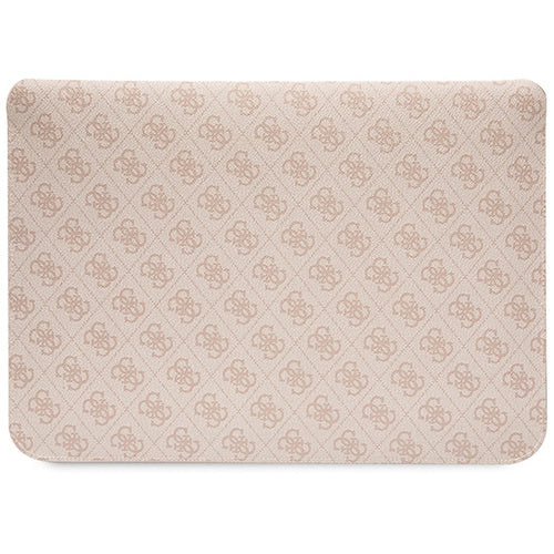 Guess 4G Stripe Metal Logo case for a 14" laptop - pink