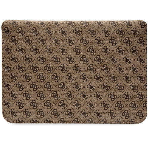 Guess 4G Stripe Metal Logo case for a 14" laptop - brown