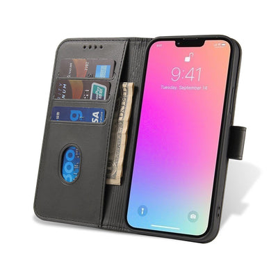 Magnet Case case for Honor Magic5 cover with flap wallet stand black — Hurtel