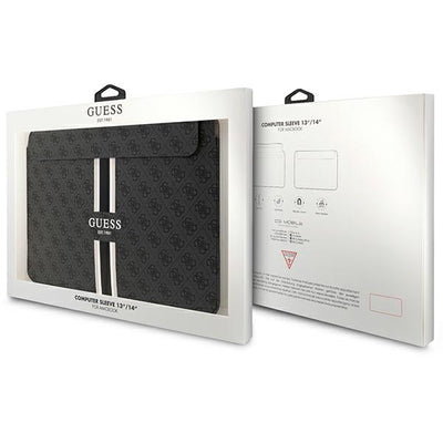 Guess 4G Printed Stripes cover for a 14" laptop - black