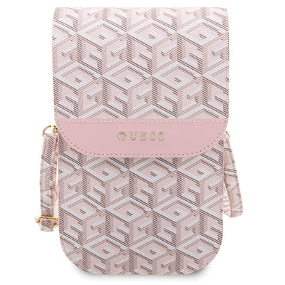 Guess Handbag GUWBHGCFSEP pink/pink GCube Stripe