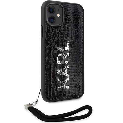 Karl Lagerfeld KLHCN61PSQRKS iPhone 11 / Xr 6.1" silver/silver hardcase Sequins Cord