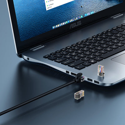 Baseus High Speed ​​Cat 5 RJ-45 1000Mb/s Ethernet cable 8m round - black