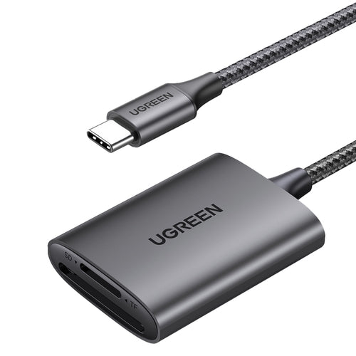 Ugreen CM401 USB C 5Gb/s SD/TF Card Reader - Gray
