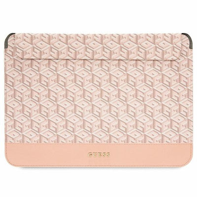 Guess GCube Stripes case for a 14" laptop - pink