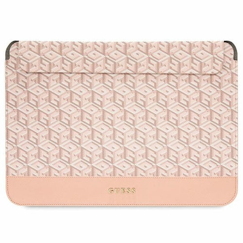 Guess GCube Stripes case for a 14" laptop - pink