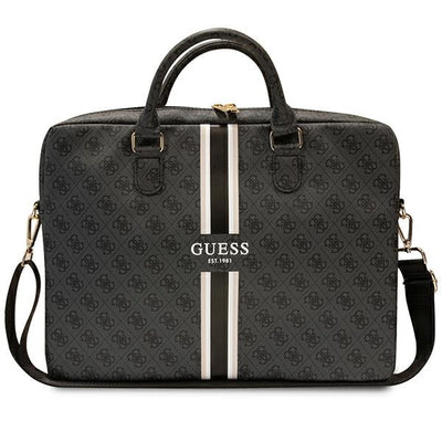 Guess 4G Printed Stripes bag for a 16" laptop - black